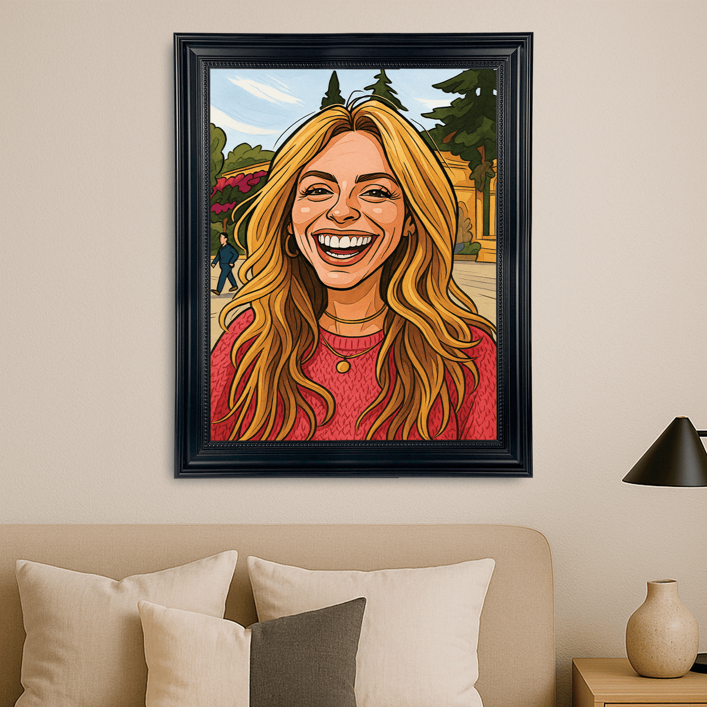 Ona w komiksowym stylu - portret na płótnie dla niej - StwórzPrezent.pl