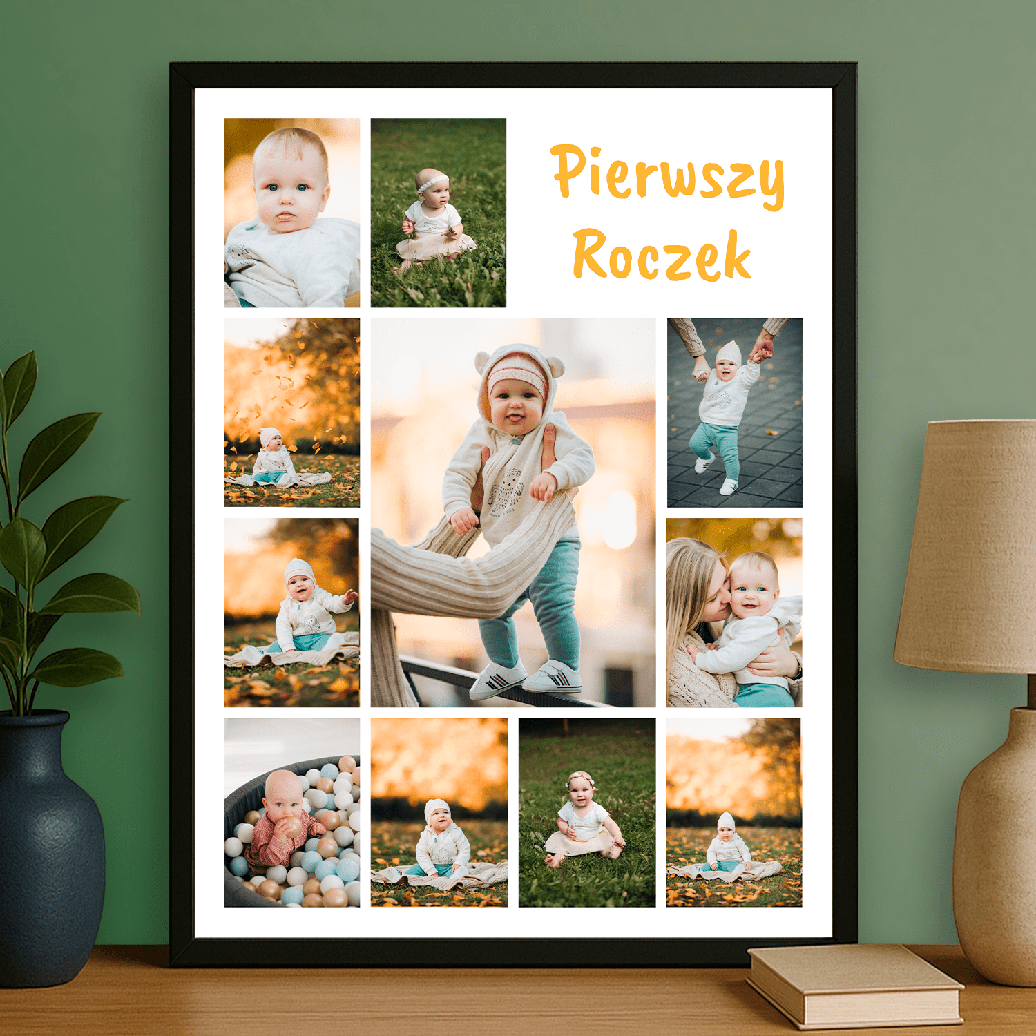 Pierwszy roczek - plakat personalizowany dla dziecka - StwórzPrezent.pl