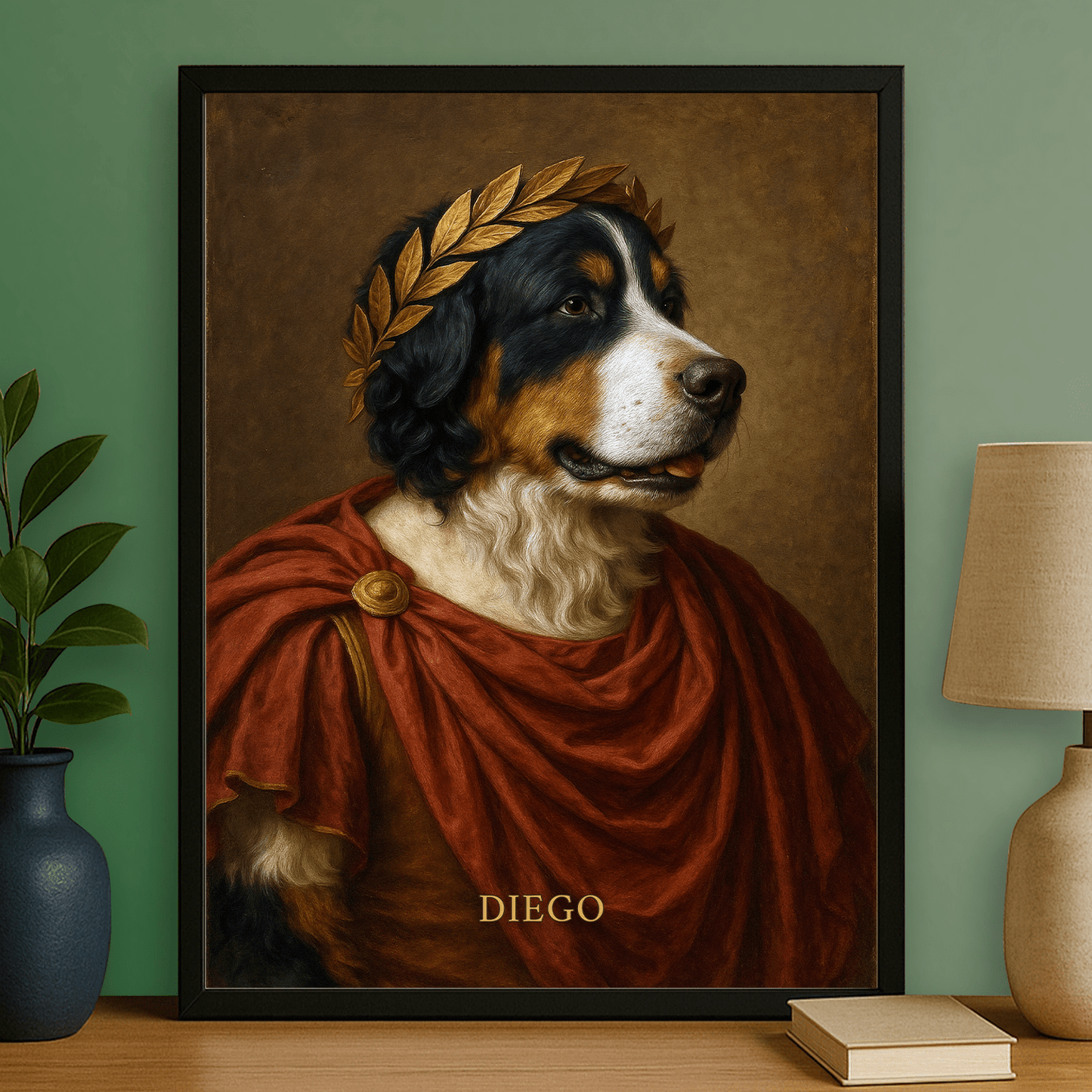 Pies jako cesarz - portret na plakacie dla miłośnika psów - StwórzPrezent.pl