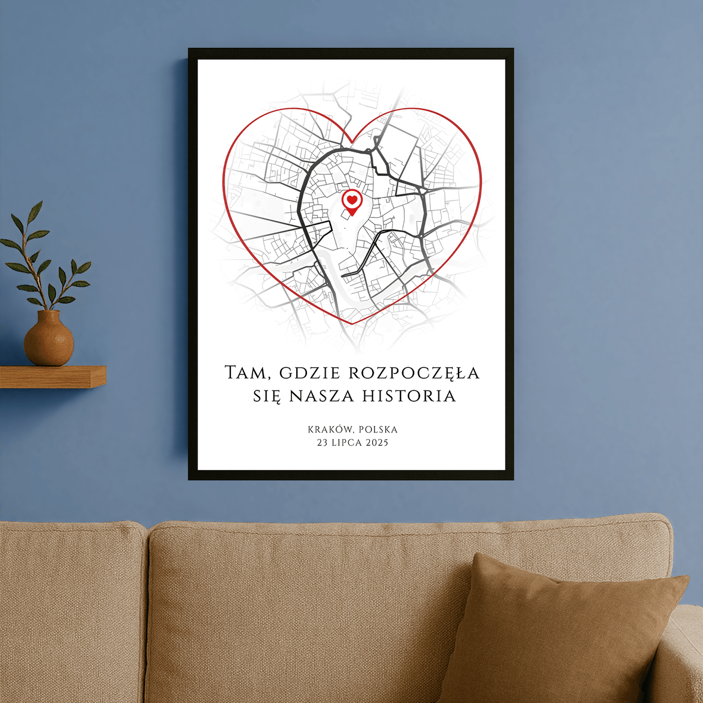 Początek wspólnej historii - plakat personalizowany dla pary - StwórzPrezent.pl