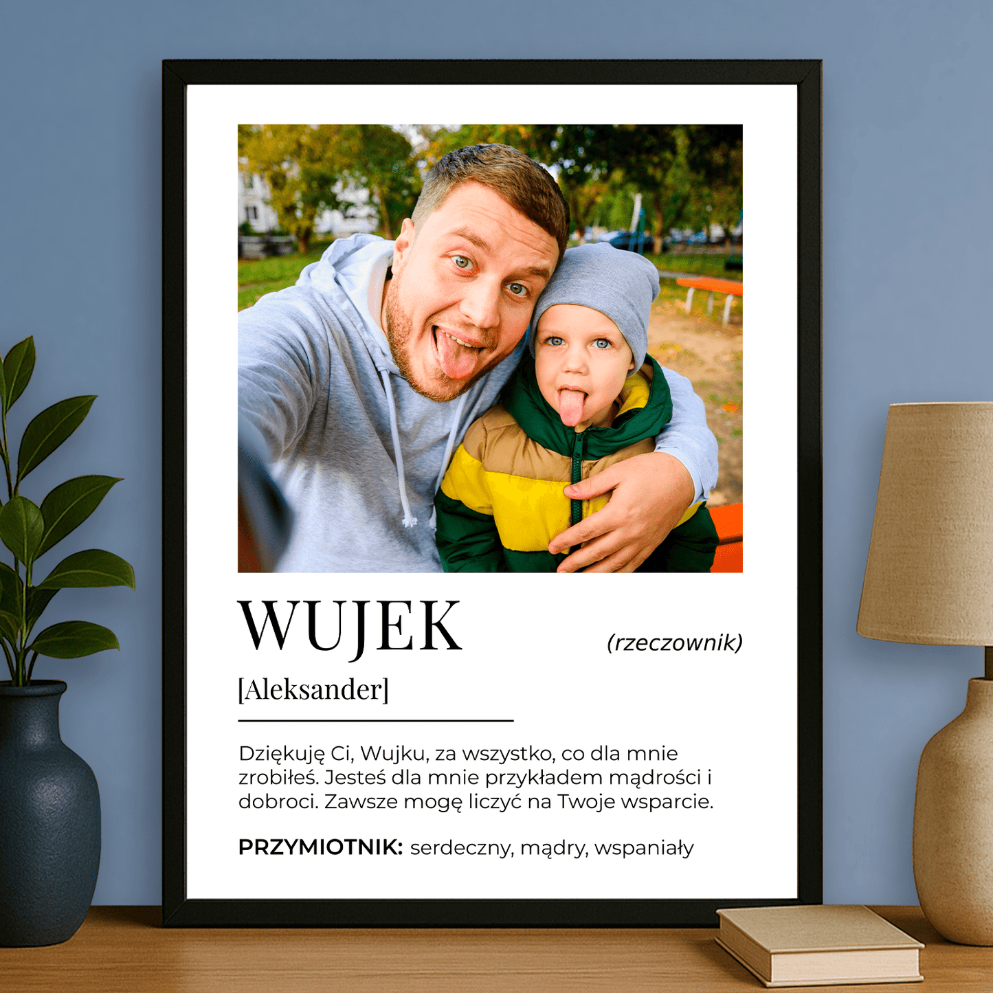 Podziękowania dla wujka - plakat personalizowany dla wujka - StwórzPrezent.pl