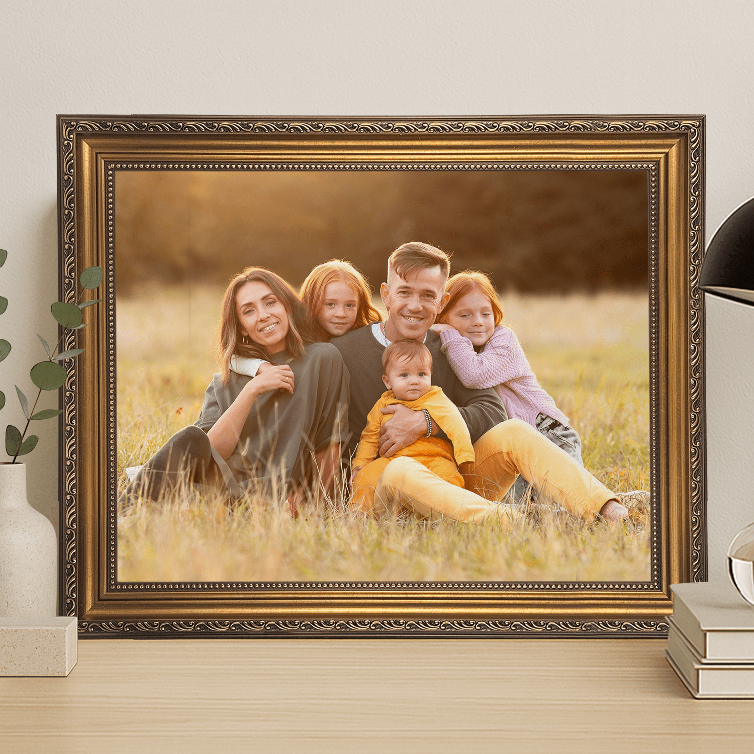 Portret rodziny - personalizowany obraz na płótnie dla rodziców - StwórzPrezent.pl