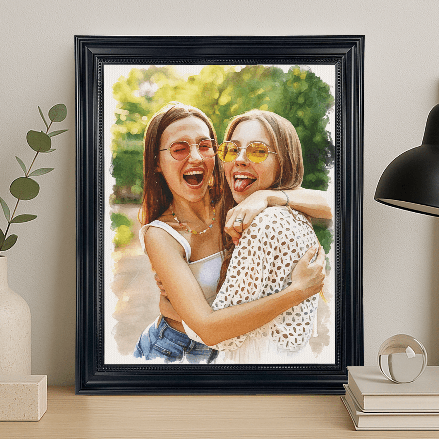 Przyjaciółki zawsze razem - portret na płótnie dla przyjaciółki - StwórzPrezent.pl