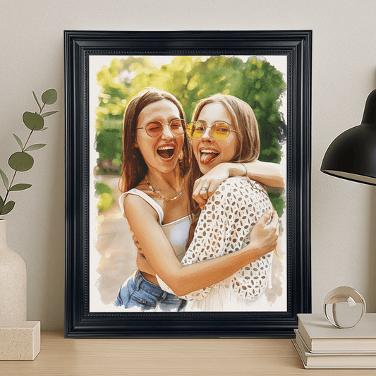 Przyjaciółki zawsze razem - portret na płótnie dla przyjaciółki - StwórzPrezent.pl