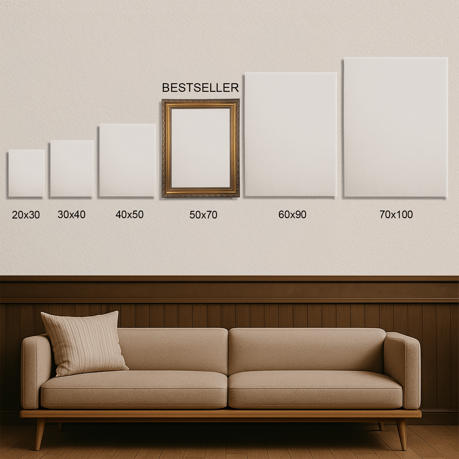 Rodzina w akwarelowym stylu - portret na płótnie dla rodziców - StwórzPrezent.pl