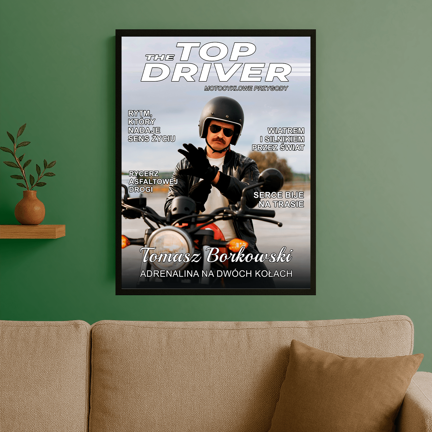 Top driver - plakat personalizowany dla mężczyzny - StwórzPrezent.pl