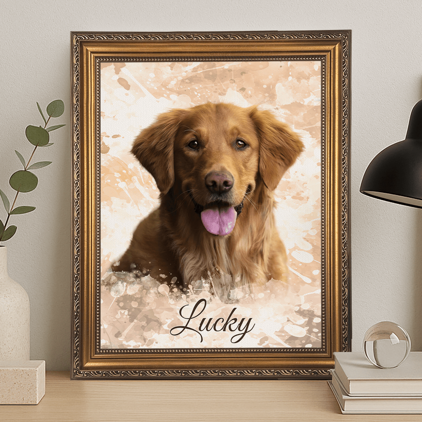 Ukochany pupil - portret na płótnie dla miłośnika psów - StwórzPrezent.pl