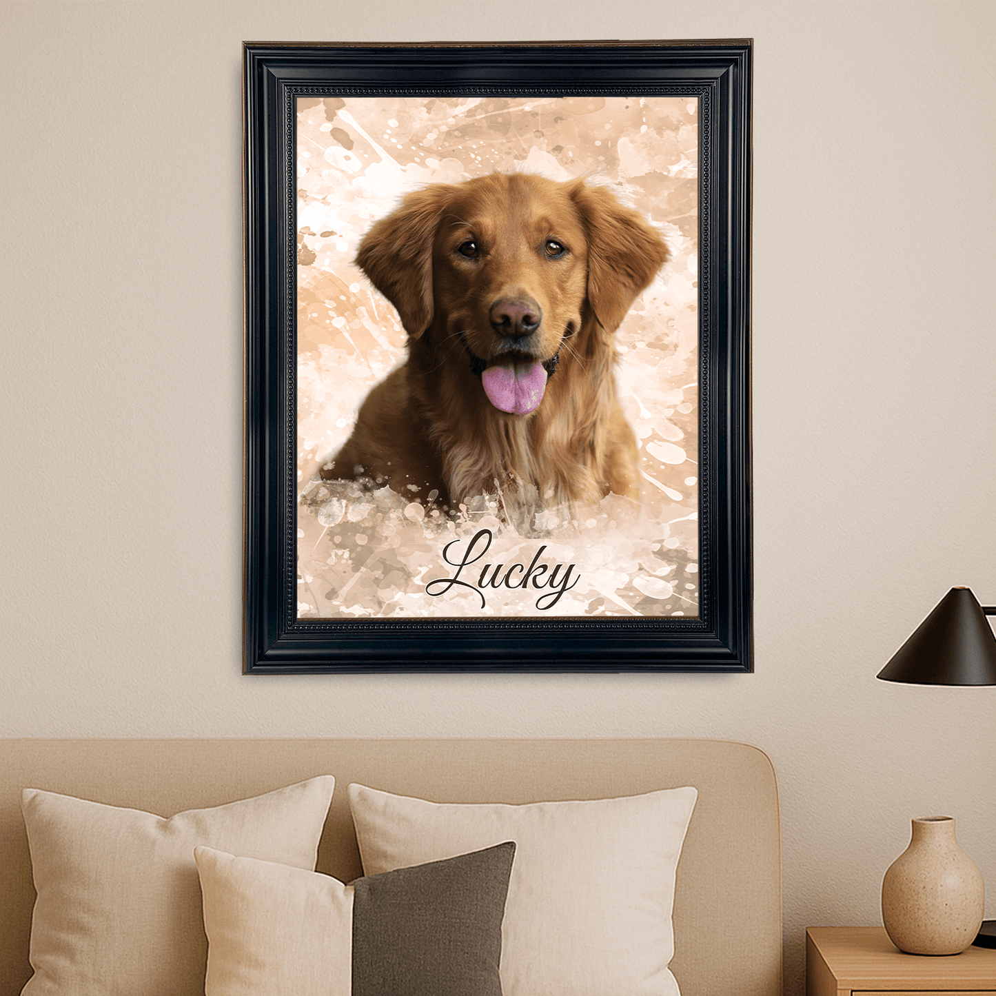 Ukochany pupil - portret na płótnie dla miłośnika psów - StwórzPrezent.pl