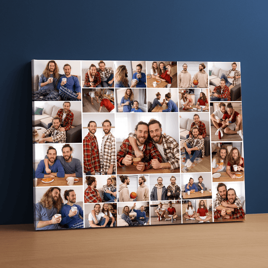 Urodzinowe zdjęcia - kolaż na płótnie dla brata - StwórzPrezent.pl