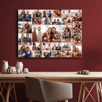 Urodzinowe zdjęcia - kolaż na płótnie dla brata - StwórzPrezent.pl