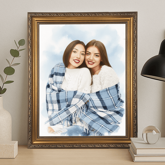 Z najlepszą przyjaciółką - portret na płótnie dla przyjaciółki - StwórzPrezent.pl