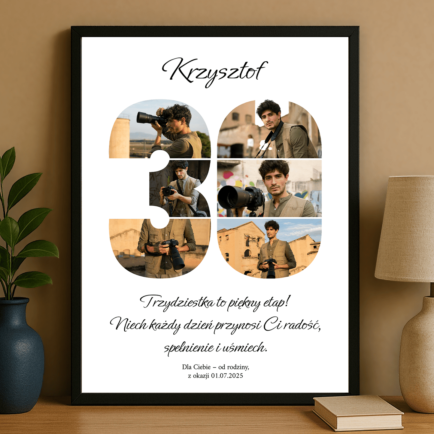 Z okazji 30 urodzin - plakat personalizowany dla mężczyzny - StwórzPrezent.pl