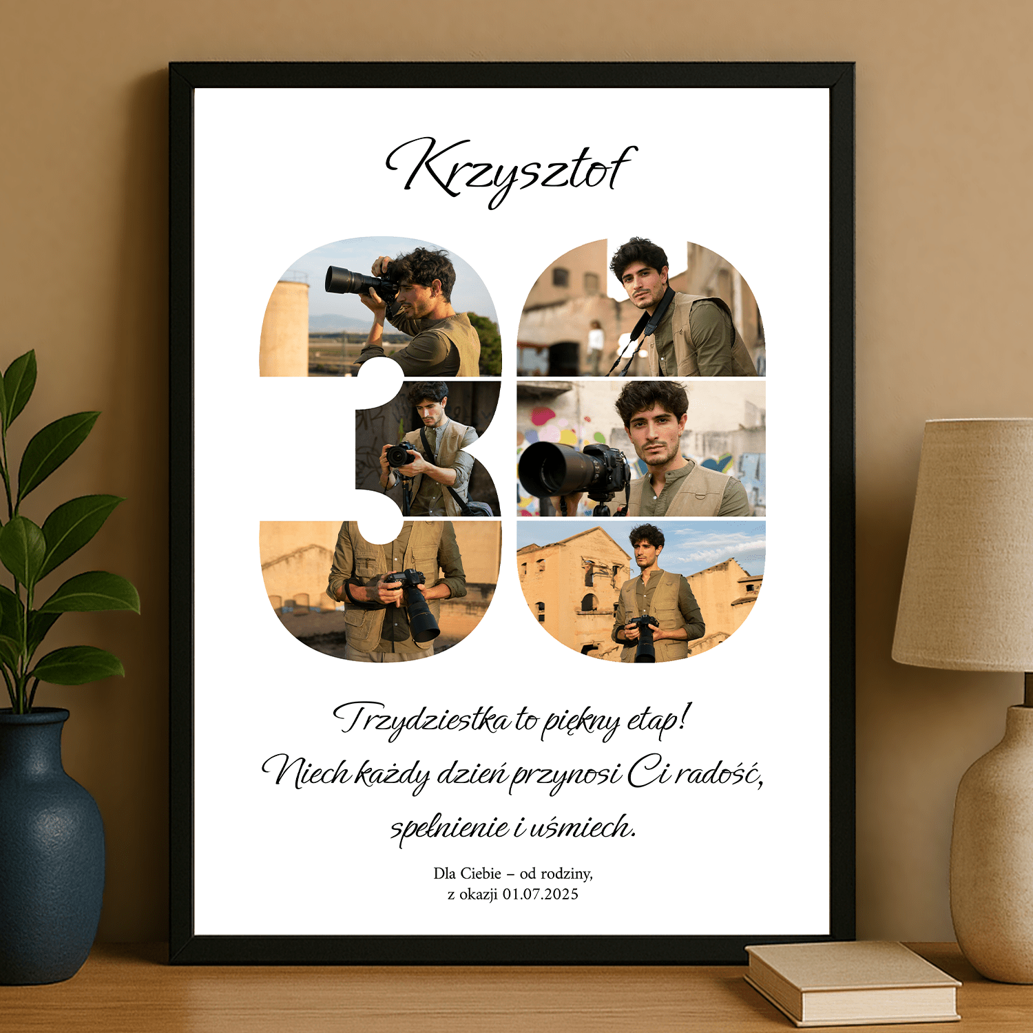 Z okazji 30 urodzin - plakat personalizowany dla mężczyzny - StwórzPrezent.pl