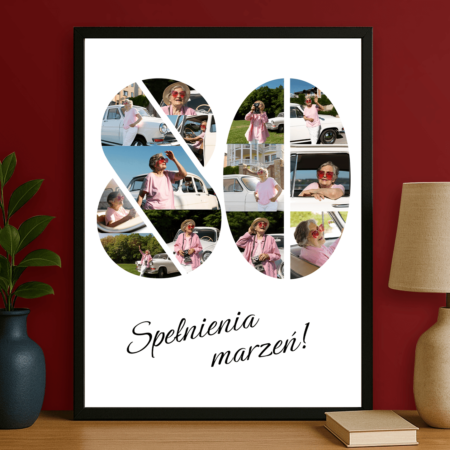 Z okazji 80 urodzin - plakat personalizowany dla babci - StwórzPrezent.pl