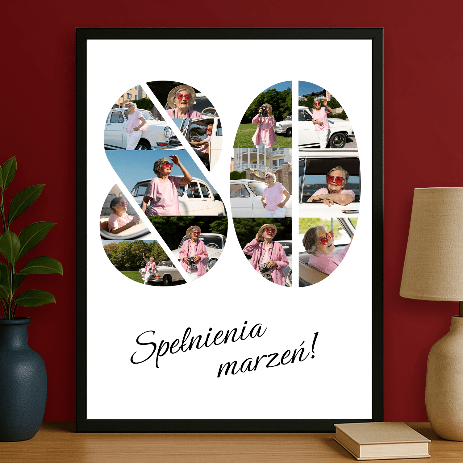 Z okazji 80 urodzin - plakat personalizowany dla babci - StwórzPrezent.pl