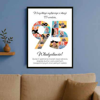 Z okazji 95 urodzin – plakat personalizowany dla mężczyzny - StwórzPrezent.pl