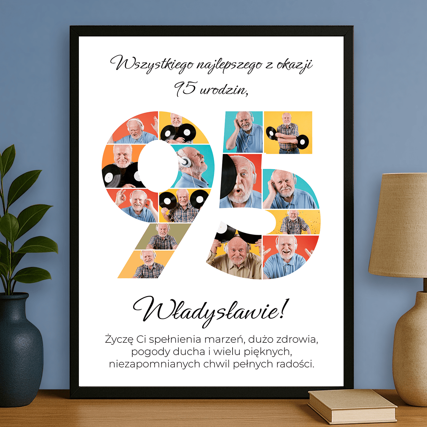 Z okazji 95 urodzin – plakat personalizowany dla mężczyzny - StwórzPrezent.pl