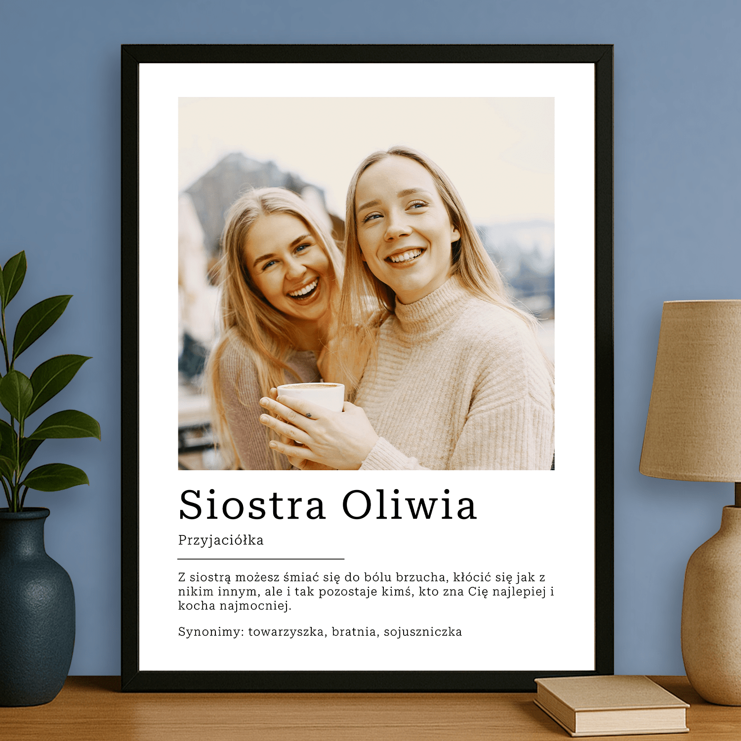 Z siostrą najlepiej - plakat personalizowany dla siostry - StwórzPrezent.pl
