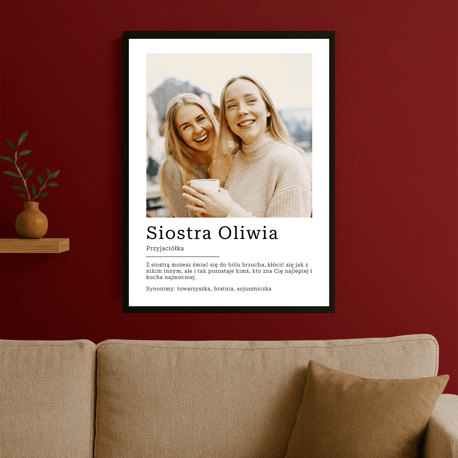 Z siostrą najlepiej - plakat personalizowany dla siostry - StwórzPrezent.pl